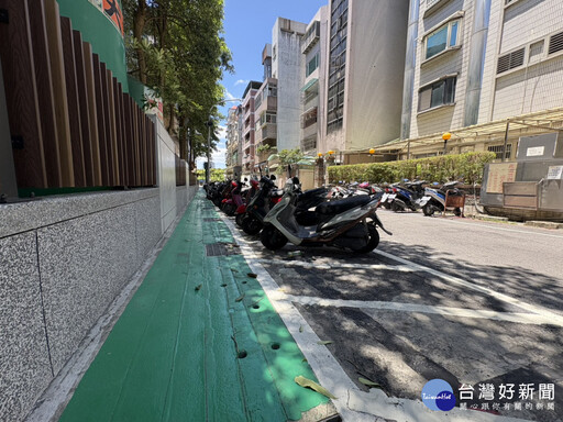 蘆洲長安街313巷完成標線型人行道 提升學童通行安全