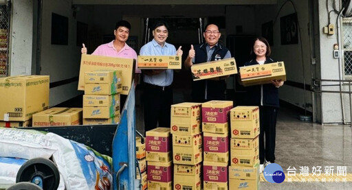 后里中元普渡祈福 普渡品捐贈啟明學校