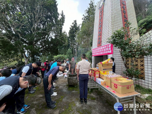 緬懷林業先賢 林保署南投分署舉辦人倫分站榮民塔秋季祭典