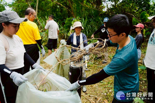 桃市農業局號召600人響應除蔓 日清1610公斤