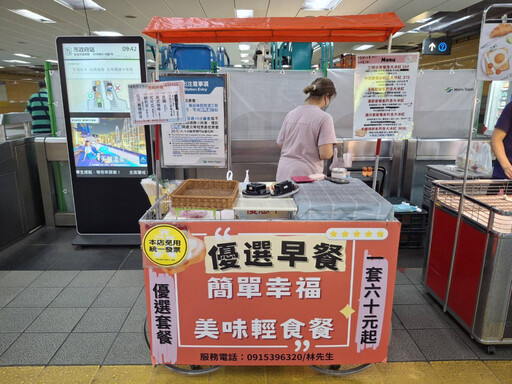 北捷重視並加強查核 車站餐車提供完整商品價格標示