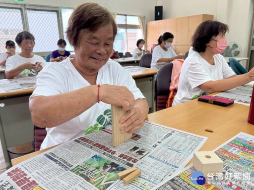 大甲區農會攜手吳宥榆老師 帶領長者體驗友善木作與綠療育的美好結合