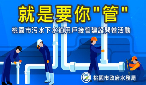 桃市民填寫污水用戶接管問卷「就是要你管」 即可抽禮卷及日韓來回機票