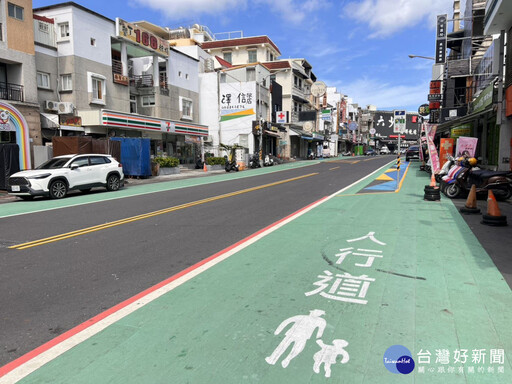 墾丁大街人行空間改善完工 屏縣府推臨停新制迎接連假人潮