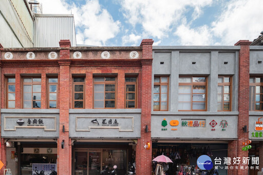 桃園景福宮兩側店家立面修復完工 民眾驚喜原來桃園舊城這麼美