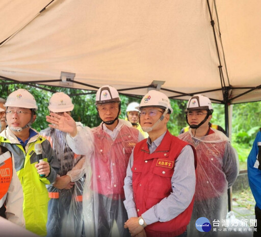 嚴防鳳凰颱風來襲 陳純敬視察汐止康寧街復原工程