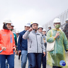 侯友宜視察鳳鳴滯洪池工程 預計115年2月底完工
