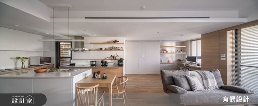 23 坪中古屋改造計畫！融入溫潤木質調、中島廚房梳理流暢動線，創造內外兼修的優質小宅