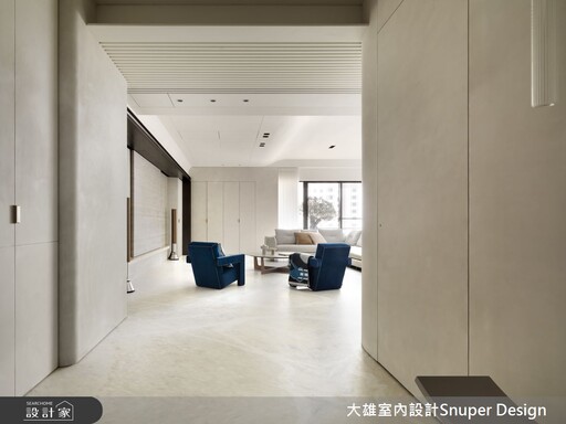 87坪現代感都會豪宅,以奶油色x弧形打造親子宅內的溫柔邂逅