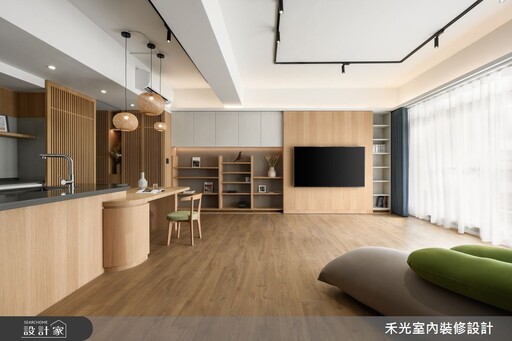 日式療癒系居所,在簡約中品味溫柔日常!五米移動電視牆X開闊格局X三分離衛浴,創造多元的生活場景