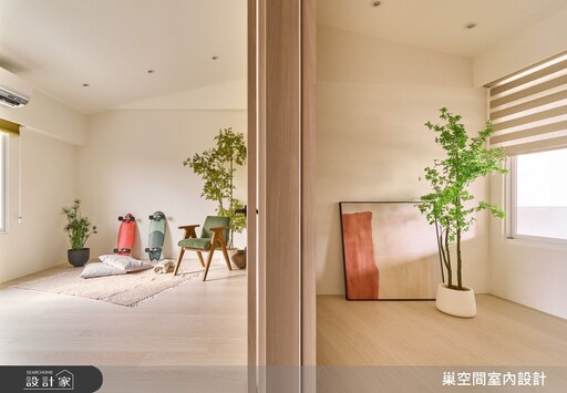 北市長型老屋捨棄系統櫃,擺脫格局框架!在高彈性佈局中品味無邊界的浪漫