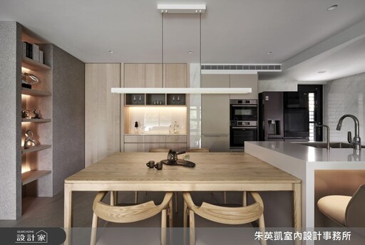 暖白木質交融,生活純粹若水!台北35坪毛胚宅蛻變為療癒光之寓所