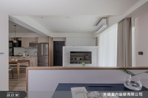 48 年高齡老屋改造計畫!電視半牆化解畸零格局、廚房翻新升級餐廚機能,陳舊老宅化身溫馨鄉村宅
