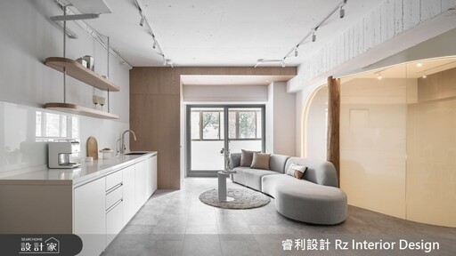 在流動的弧線中甦醒,睿利設計的27坪現代辦公詩篇