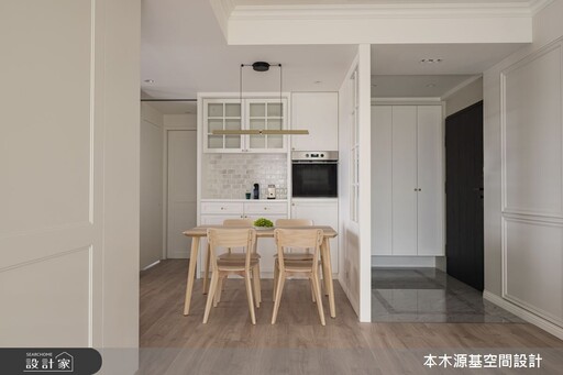 在美式風私宅裡找到專屬的色彩平衡!27坪毛胚屋以飯店風美學重新佈局