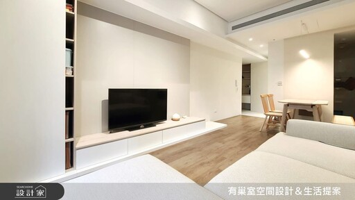 25坪暖心北歐宅,半玻璃隔間多功能書房兼客房,舒適與實用兼具的三口之家生活提案