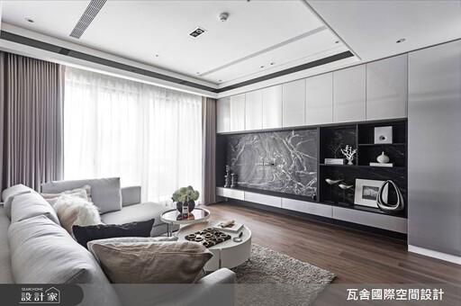 47.03坪現代風大宅，流暢線條打造寬敞舒適，都市生活也能自在放鬆！