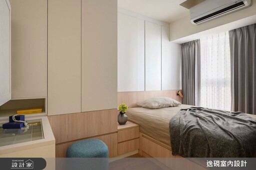 新北板橋16坪新成屋串連客、餐廳,像跳格子般一步一步放大小宅尺度