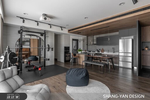 去客廳化設計 × 回字動線,30坪新成屋打造自在無拘的游心居所