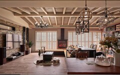 45坪混搭風新成屋設計，歐式鄉村氛圍 × 桌遊收納 × 寵物友善空間