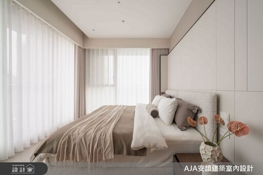 開箱台中頂級豪宅室內設計!70坪毛胚屋以暖白與弧形織構優雅日常