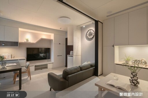 15 坪打造 3 房 2 廳!現代單身宅濃縮豐富機能,多功能和室和大收納一次擁有!