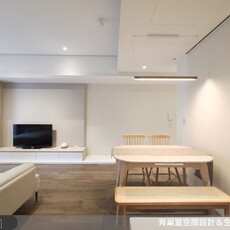 25坪預售屋淺色系清新風格，明亮舒適與高效收納創造開闊感的家