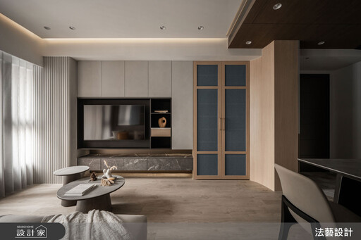 21 坪現代混搭宅，灰白質感勾勒自在愜意的家