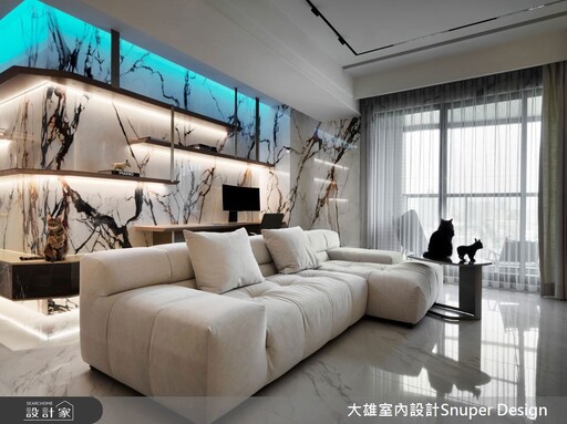 25坪現代風預售屋設計，開放式格局串聯生活態度與空間美感