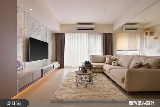 桃園21坪中古屋翻新全紀錄，柔粉調現代宅演繹生活的細膩層次