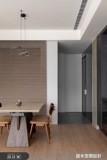 以黑白灰築一座都市深處的森林!36坪新成屋化山景為設計元素,勾勒恰到好處的生活景致