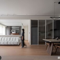 以黑白灰築一座都市深處的森林！36坪新成屋化山景為設計元素，勾勒恰到好處的生活景致