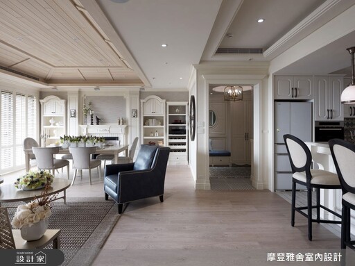 天藍色療癒系美式宅|38坪也能住出渡假感的居家日常