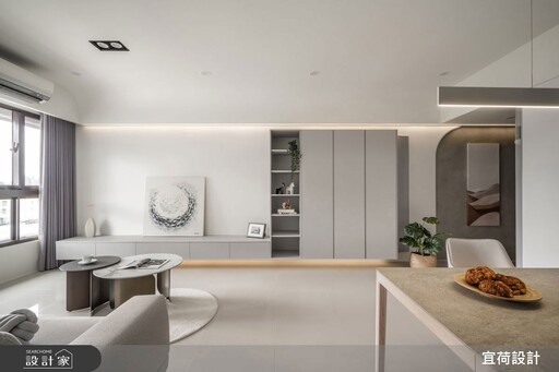 桃園20坪現代宅,以預售屋客變打造療癒系Staycation生活感