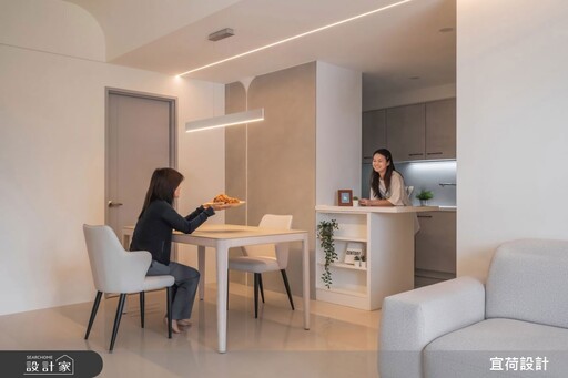 桃園20坪現代宅,以預售屋客變打造療癒系Staycation生活感