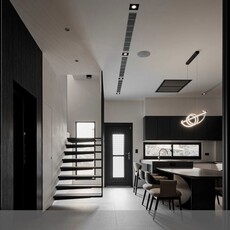 親子宅也可以很大人感!台中90坪透天別墅自然光影與個性灰一起優雅共舞