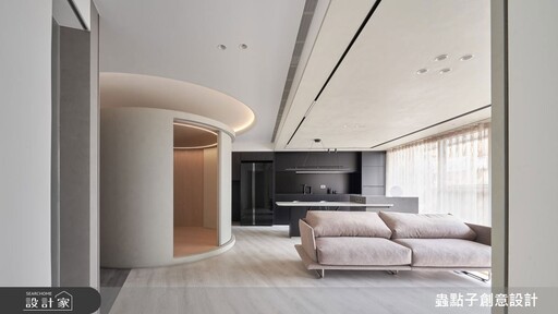完美破解梯形格局！老屋翻新改造簡約風居家，洄游動線解放光感生活！