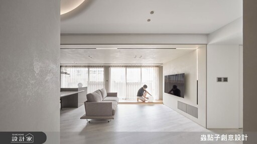 完美破解梯形格局！老屋翻新改造簡約風居家，洄游動線解放光感生活！