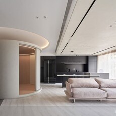 完美破解梯形格局！老屋翻新改造簡約風居家，洄游動線解放光感生活！