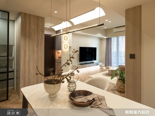 桃園中壢工程師屋主的26坪現代宅，中古屋翻新重整格局讓老空間重獲新生