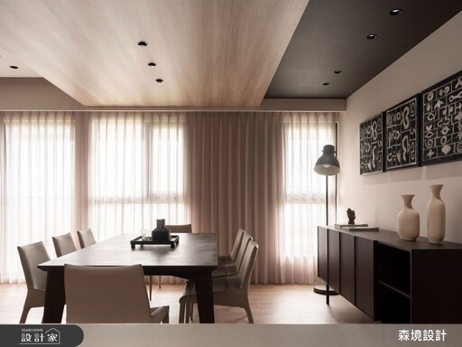 以光與色彩編織家的溫度，新北市板橋80坪現代宅，以自然語彙串聯家的情感交流