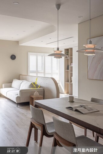 溫柔曲線與光影共譜的北歐日常，打造一家四口的安心小天地