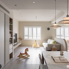 溫柔曲線與光影共譜的北歐日常，打造一家四口的安心小天地