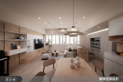 醫師一家人的安心日常，45坪簡約木質宅，以健康建材與人本設計實現理想家居藍圖