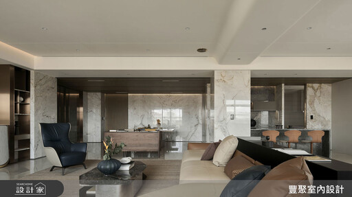 108坪奢華風單身豪宅，精選奢石與動線調整營造質感生活