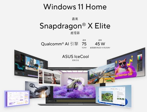 COMPUTEX6月初開展，華碩首款AI PC「Vivobook S15」發表並預購！搭載高通、AI Windows