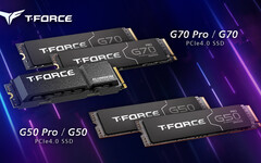 十銓推出電競 SSD 系列新戰將：T-FORCE G70 PRO / G70 和G50 PRO / G50 PCIe 4.0 固態硬碟