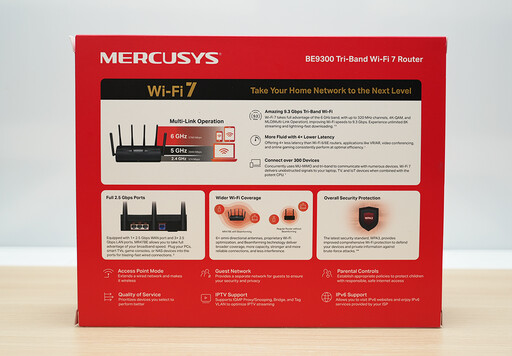 最超值好設定的 Mercusys MR47BE BE9300 三頻 Wi-Fi 7 路由器開箱評測！迎接比有線網路更快的無線生活！