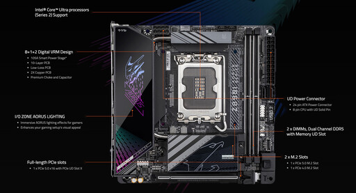 技嘉Z890I AORUS ULTRA主機板開箱評測分享：用料發燒是小電腦玩家最愛的Mini-ITX