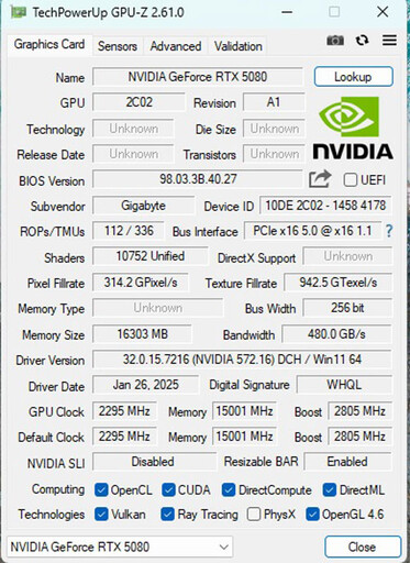 技嘉AORUS GeForce RTX 5080 MASTER 16G顯示卡開箱評測分享：搶「鮮」體驗DLSS4等新技術+料好實在效能優異！